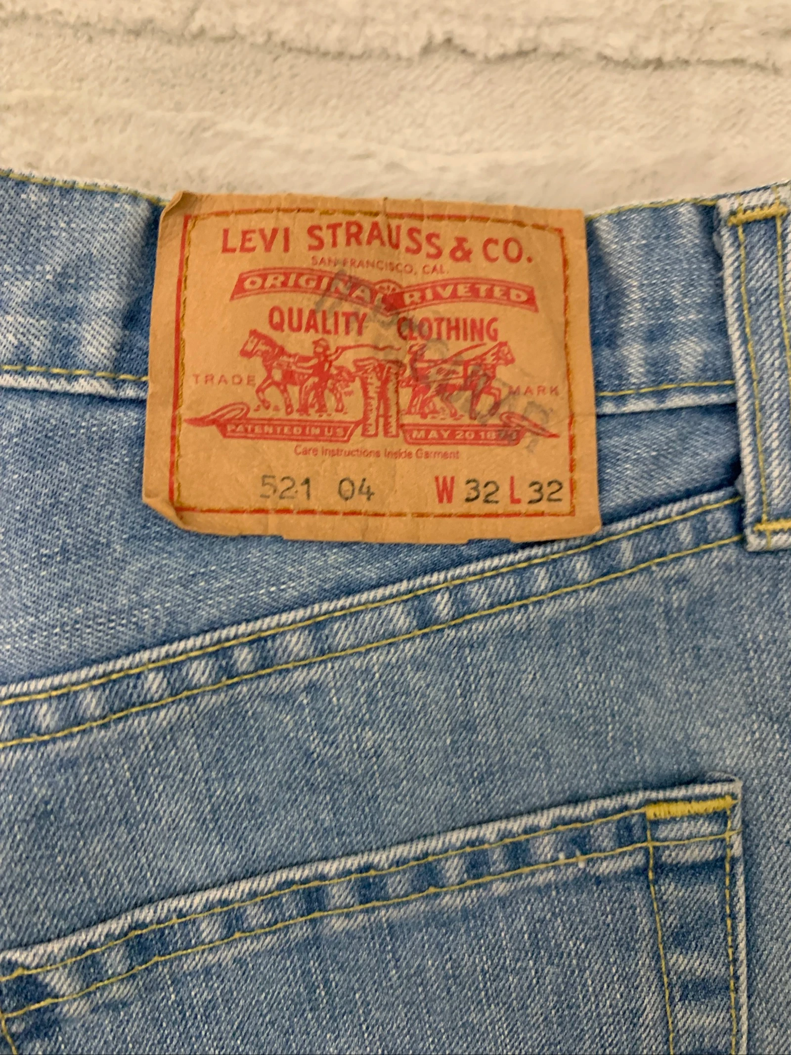 Levi’s Heren Lichtblauwe Rechte Been Jeans W32 L32 Denim Klassiek – photo 3